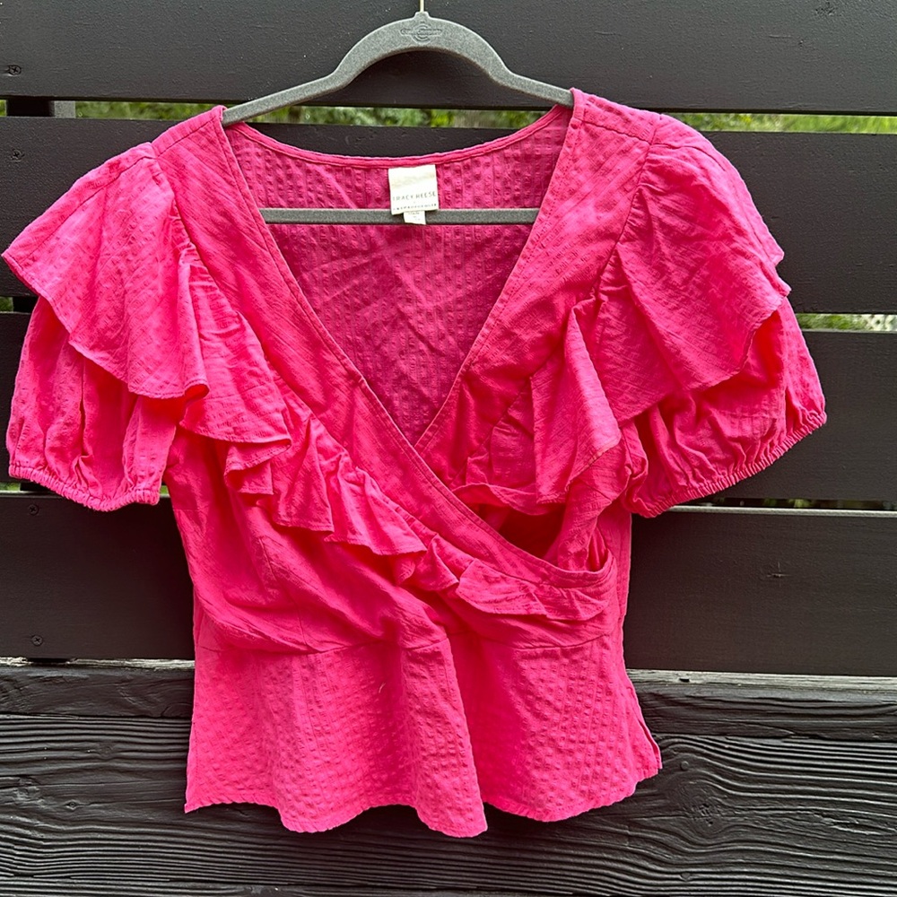 Anthropologie Ruffle top